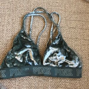 velvet pink bra